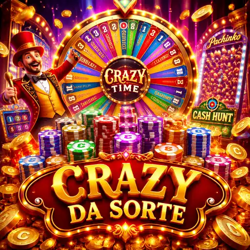Game show Crazy Time ao vivo com apresentador e roda gigante