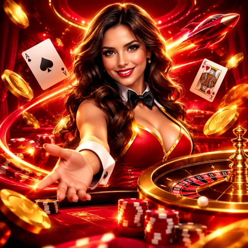Mesa de cassino ao vivo com dealer profissional transmitida em vídeo em tempo real